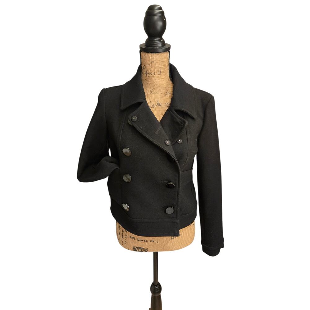 Loft lightweight double breasted coat with pockets, size xs